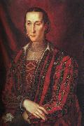 BRONZINO, Agnolo Portrait of Eleanora di Toledo oil painting on canvas